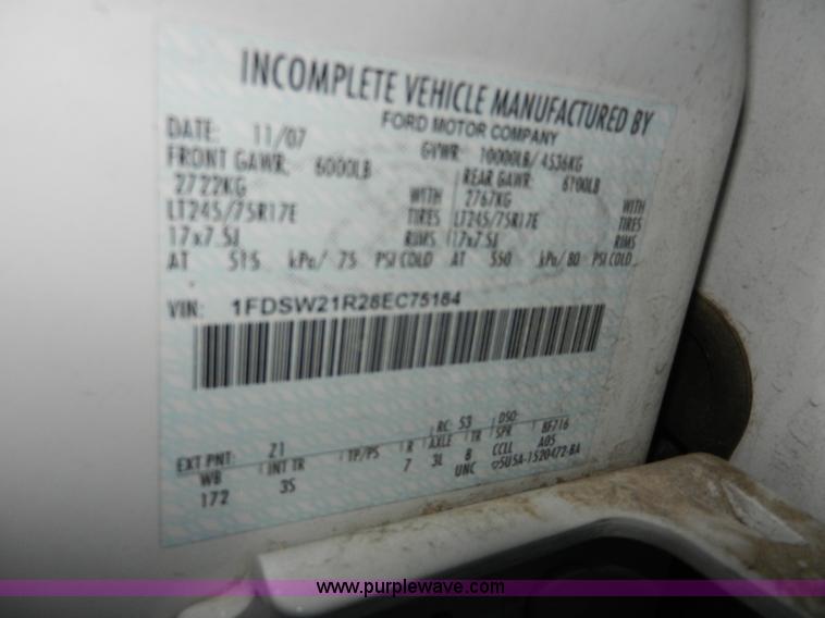 image for item A3934 2008 Ford F250 Super Duty XL service truck