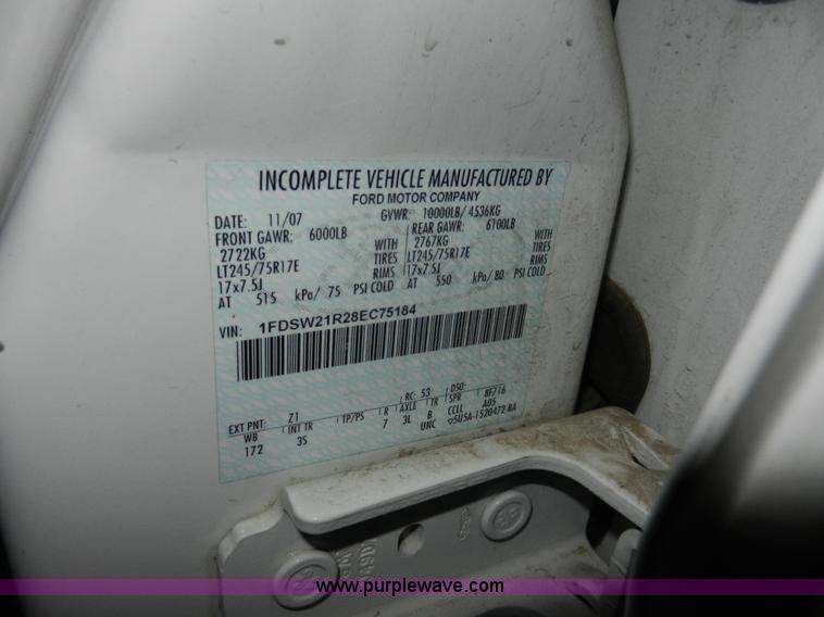 image for item A3934 2008 Ford F250 Super Duty XL service truck