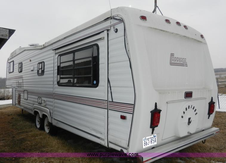 image for item A3924 1989 Carriage 35' gooseneck camper