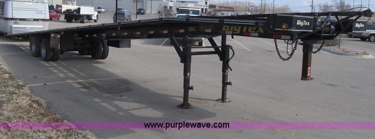 image for item B1844 2007 Big Tex 20AC-51 gooseneck auto/combo transport trailer