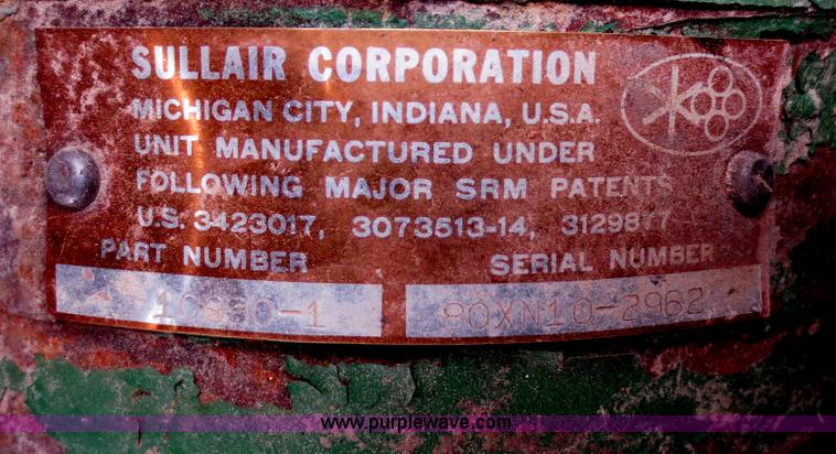 image for item D5769 Sullair air compressor