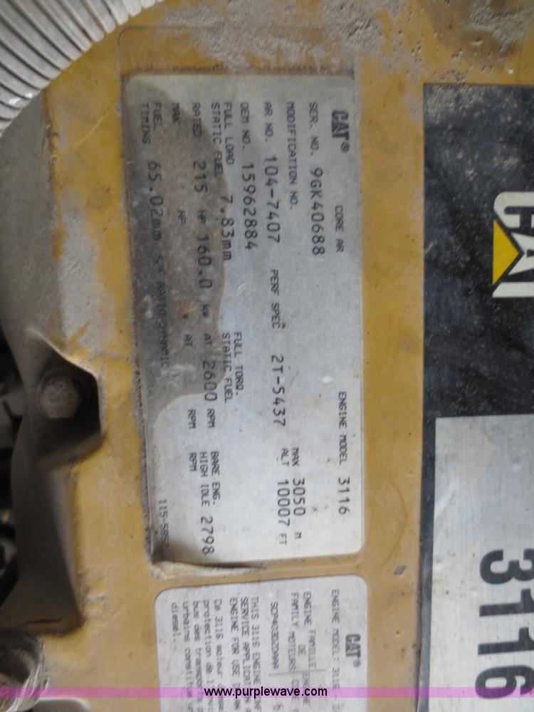 image for item D5779 1995 Caterpillar 3116 6.6L diesel engine