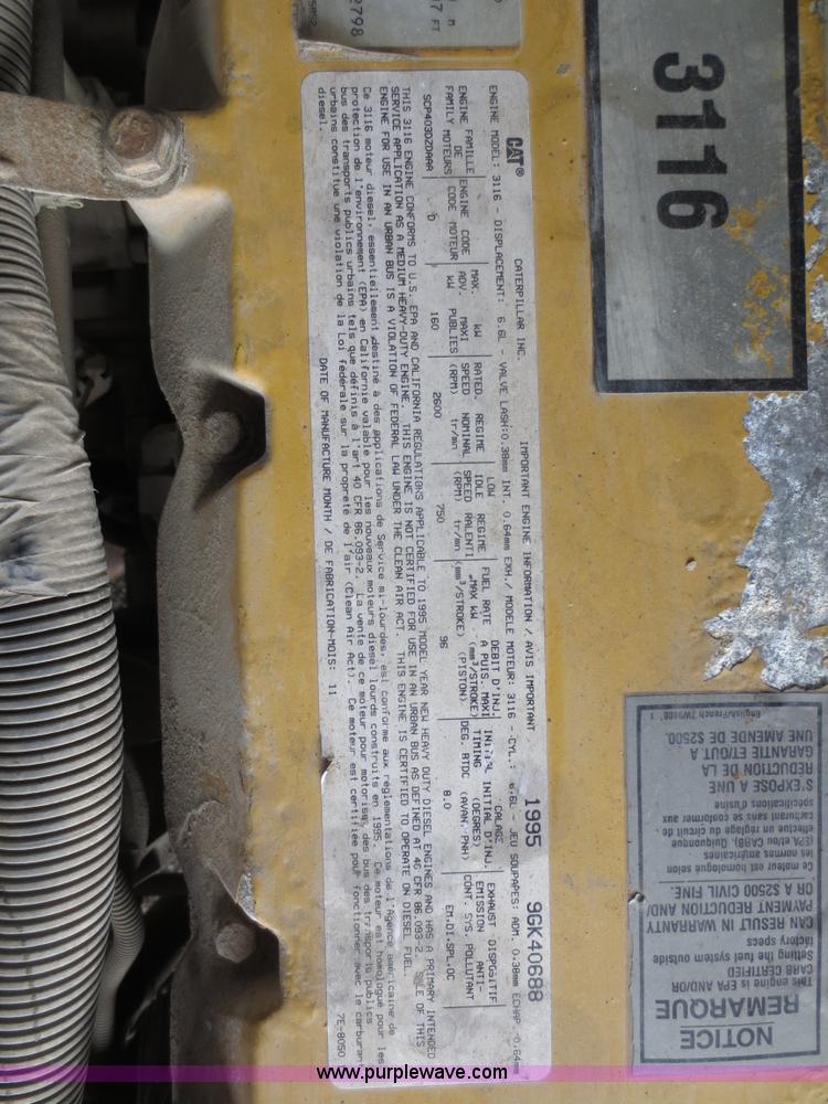 image for item D5779 1995 Caterpillar 3116 6.6L diesel engine