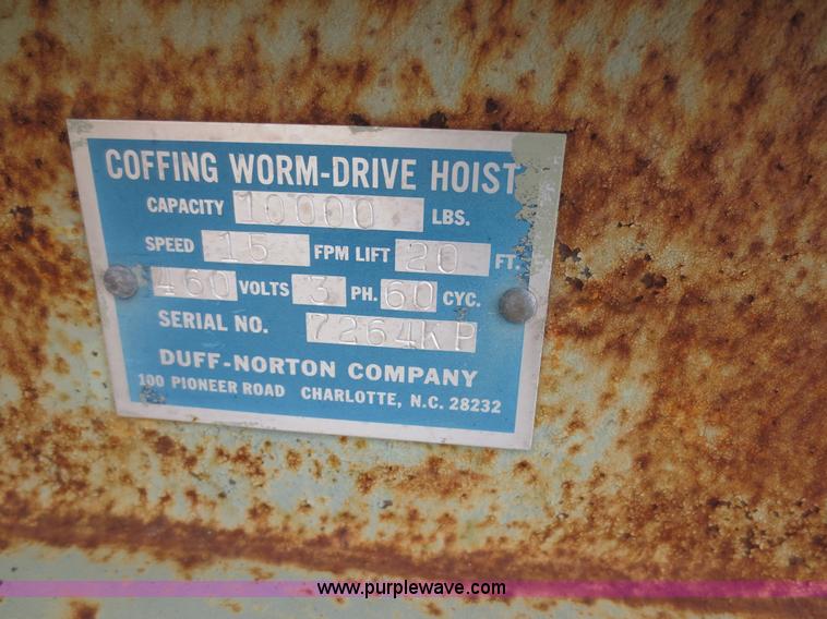 image for item D5780 Oard five ton bridge crane