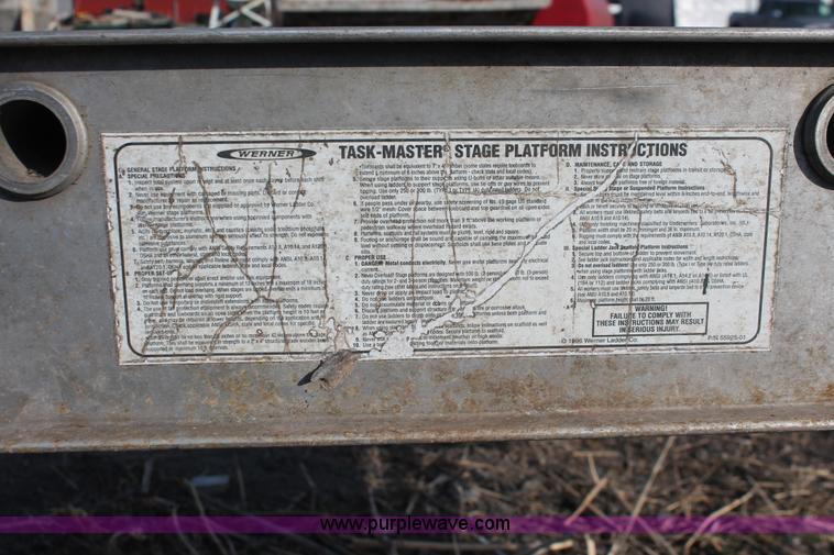 image for item E2868 Werner Task-Master aluminum scaffolding stage