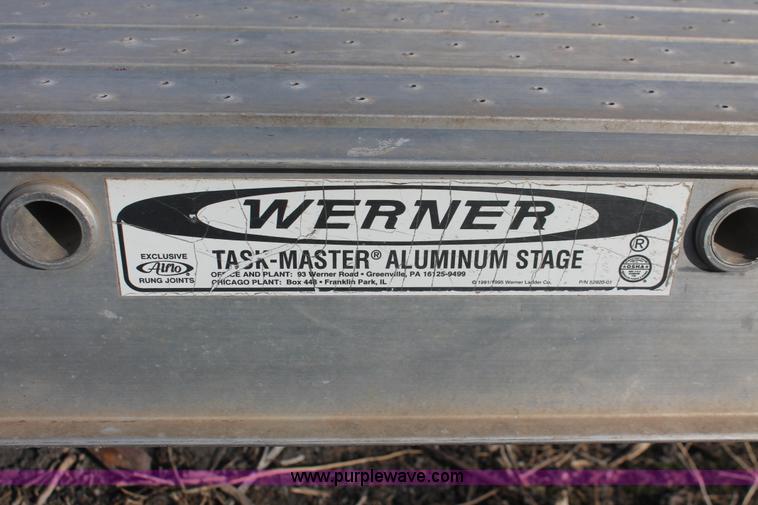 image for item E2869 WErner Task-Master aluminum scaffolding stage