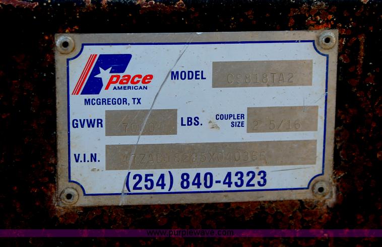 image for item E2875 2005 Pace American cargo sport enclosed trailer