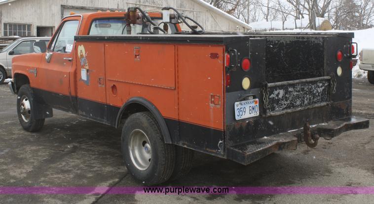image for item F2981 1988 Chevrolet Custom Deluxe 30 utility truck