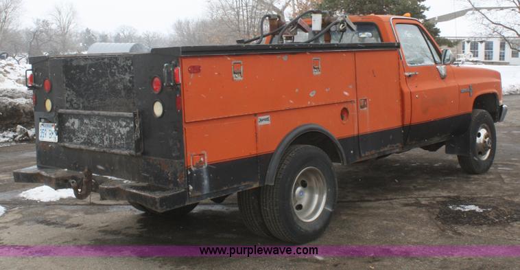 image for item F2981 1988 Chevrolet Custom Deluxe 30 utility truck