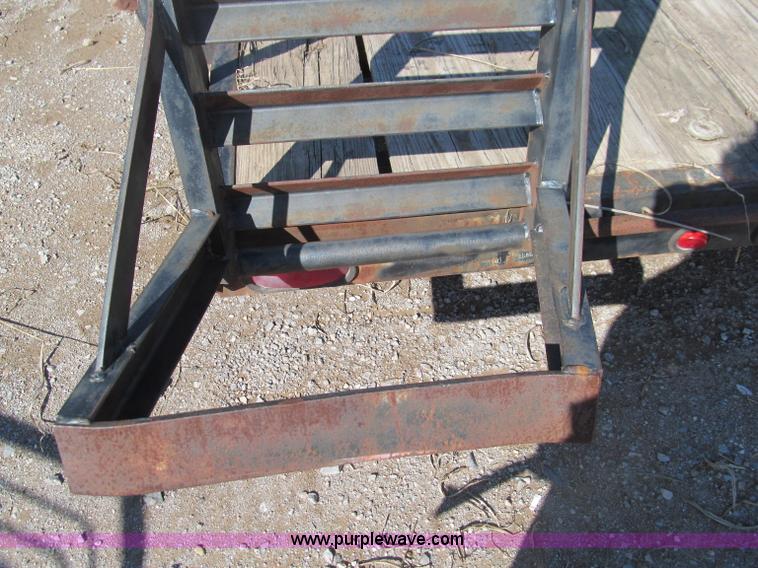 image for item F3147 1998 Pequea 106sst 18' skid steer black trailer