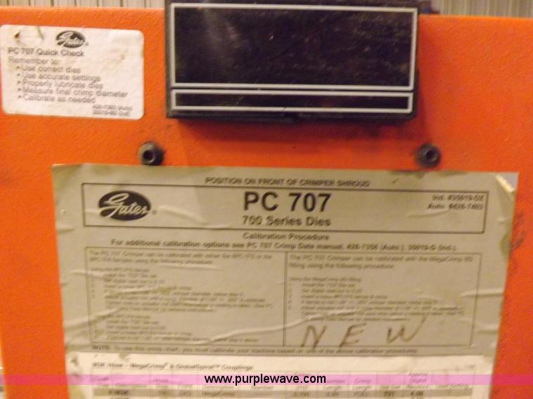 image for item F6433 Gates hydraulic hose crimp machine