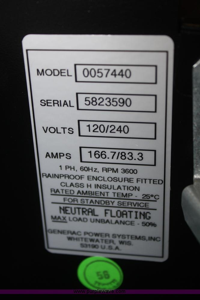 image for item S9911 Generac Guardian Series 20 kW generator