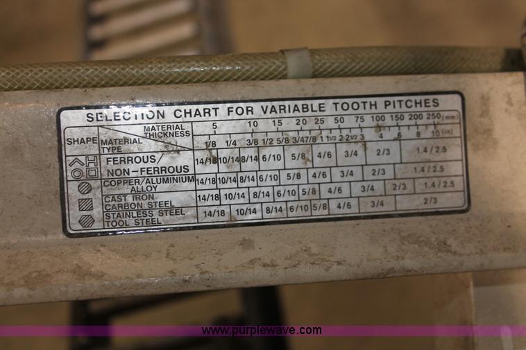 image for item V9033 Grizzly G0561 metal cutting bandsaw