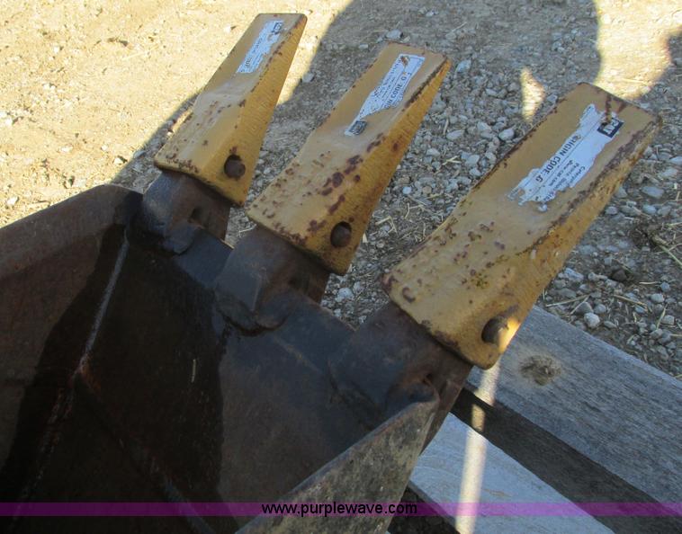 image for item X9849 12"W bucket for Caterpillar 416 excavator