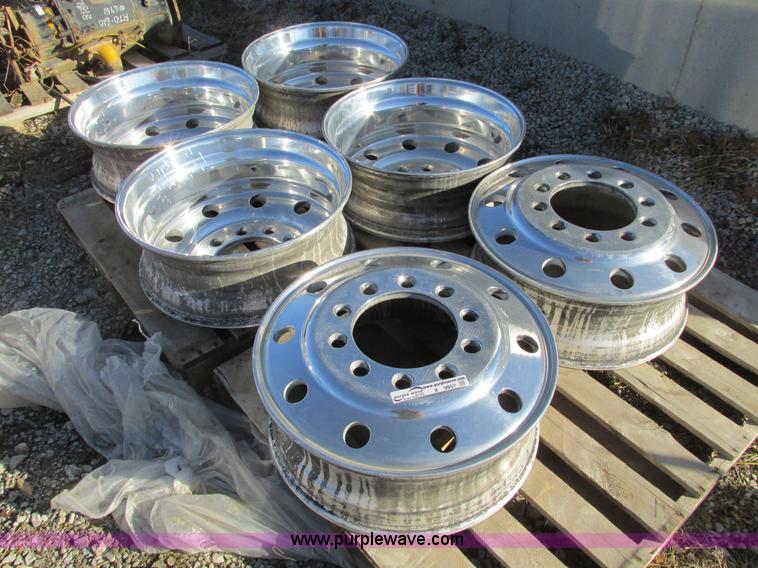 image for item X9857 (6) Alcoa 24.5 aluminum wheels