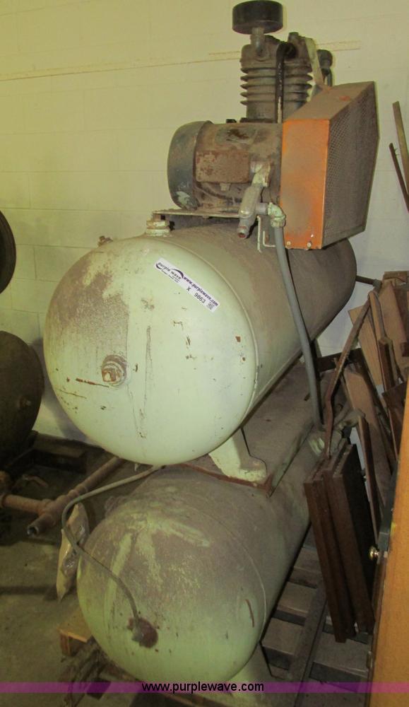 image for item X9863 Three phase dual tank air compressor