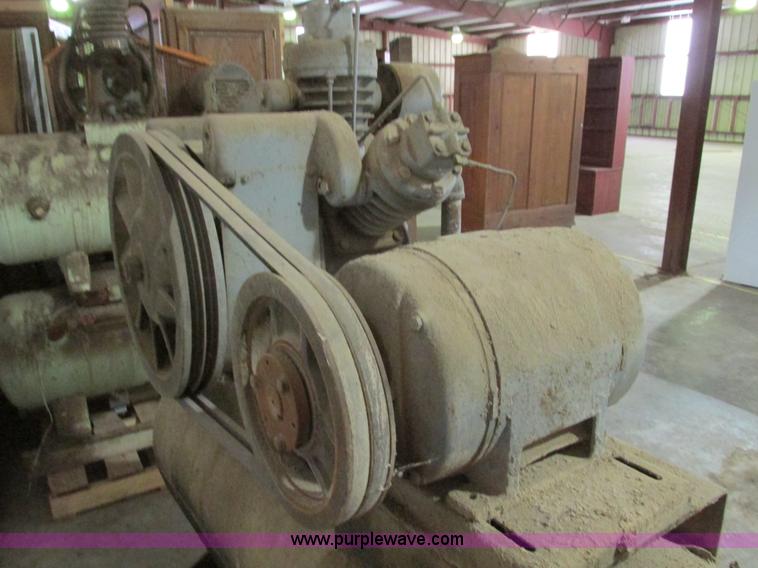 image for item X9864 Ingersoll Rand 15T three phase air compressor and tank