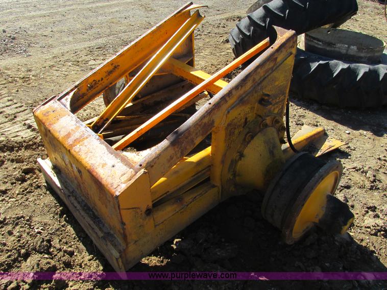 image for item X9869 Two tires and rear frame/punched off of pull-type scraper
