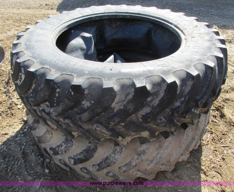 image for item X9880 Pair of used Firestone 14.9R34 Radial all traction tires