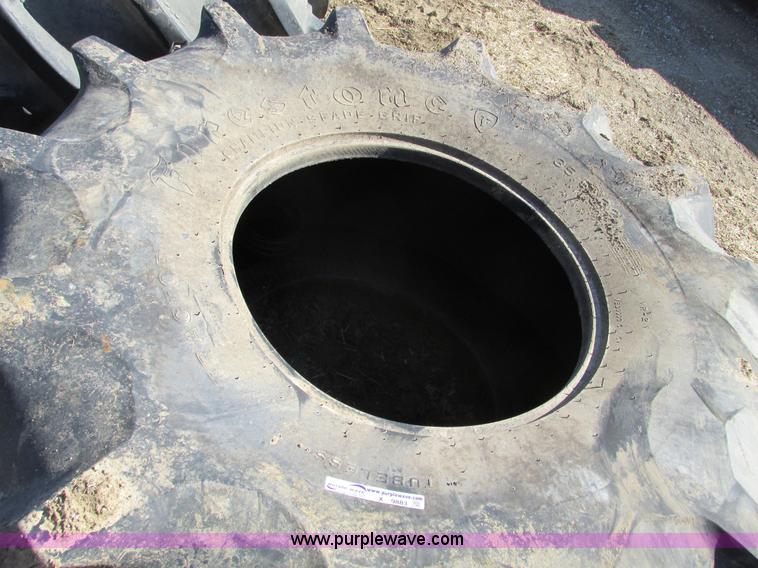 image for item X9883 Pair of used Firestone Champion 35.5L32 spade grip tires