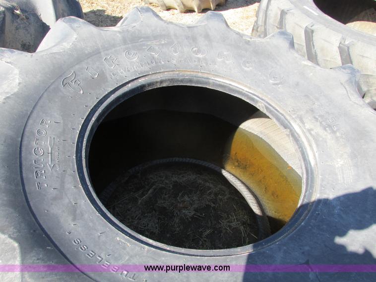 image for item X9883 Pair of used Firestone Champion 35.5L32 spade grip tires