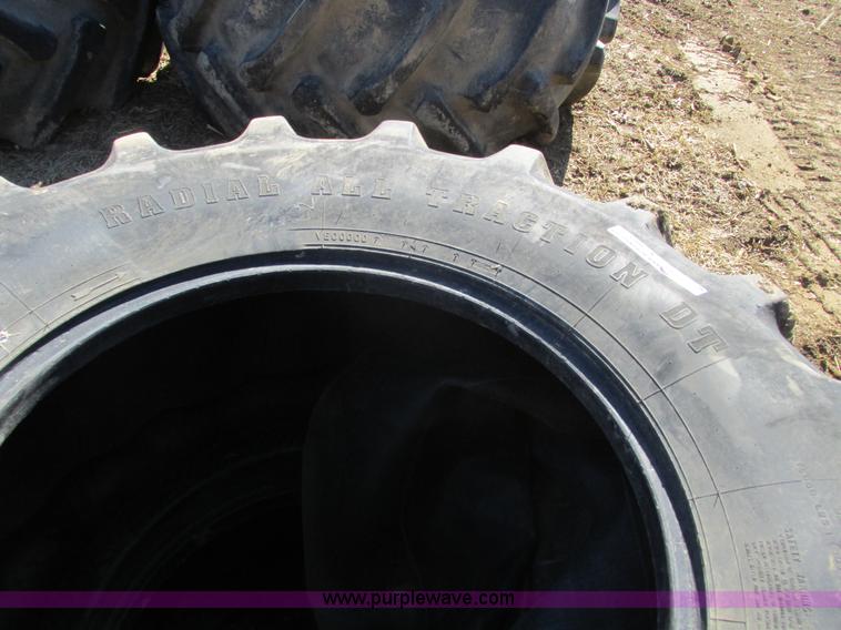 image for item X9884 Pair of used Firestone 600-65R28 Radial all traction DT tires