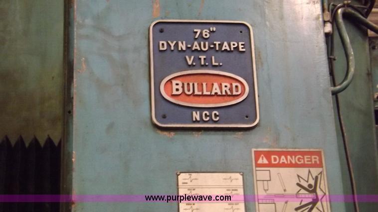 image for item Y9475 1982 Bullard Dynatape vertical boring mill