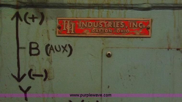 image for item Y9476 1982 H&H Industries face and center machine