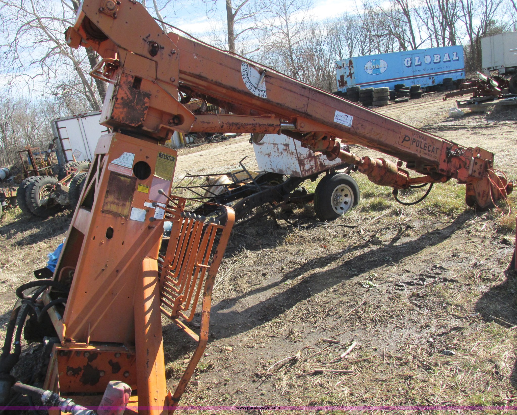 Pitman Polecat hydraulic boom and auger assembly in Wright City, MO
