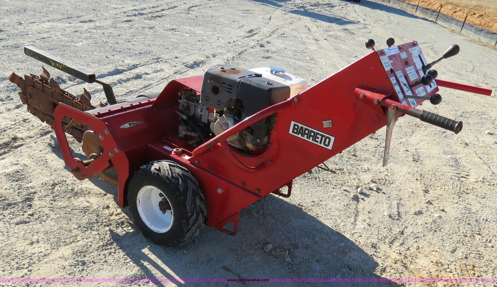 Barreto 1324D hydraulic walkbehind trencher in Longview, TX Item