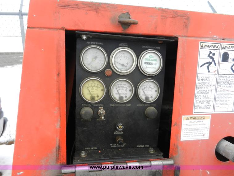 image for item A3921 1996 Sullair 175 DPQ air compressor