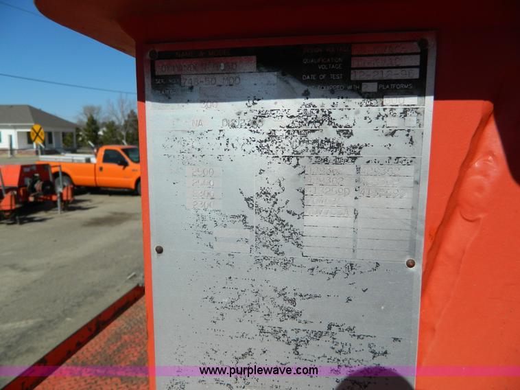 image for item G7700 1997 Ford F800 digger derrick truck