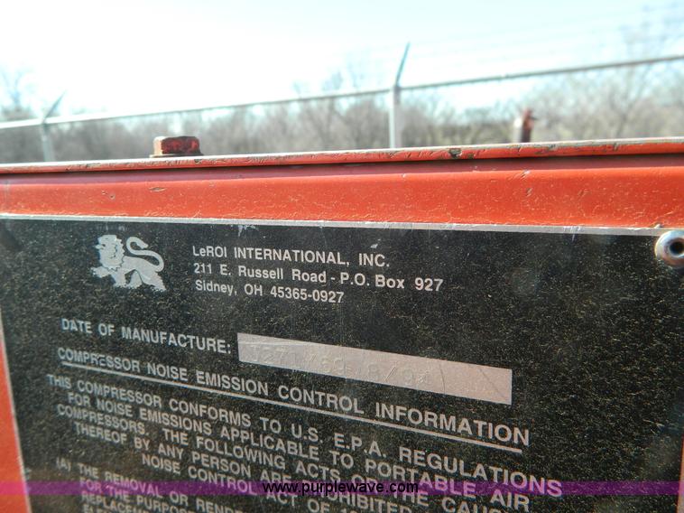 image for item G7702 1994 Leroi Q175DJE air compressor