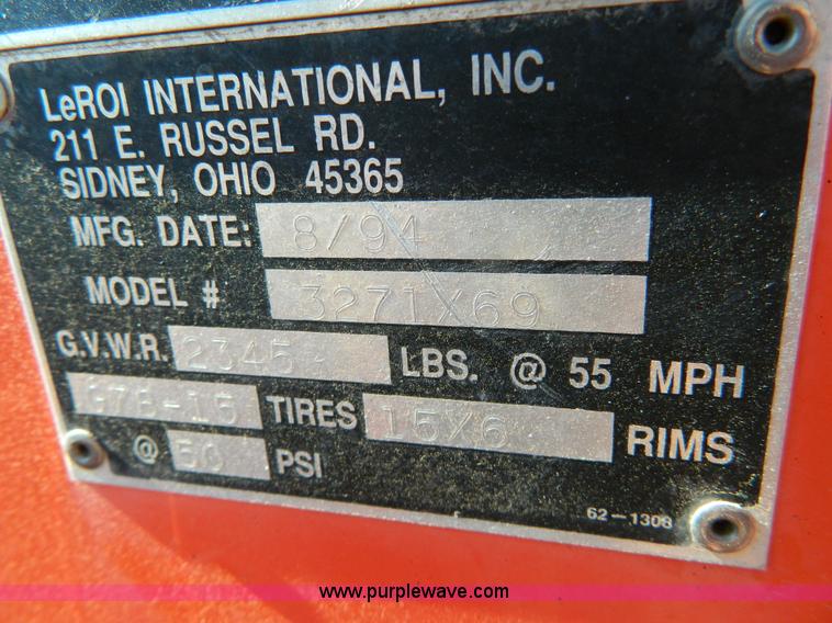 image for item G7702 1994 Leroi Q175DJE air compressor