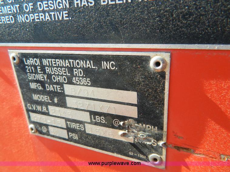 image for item G7703 1994 Leroi Q175DJE air compressor