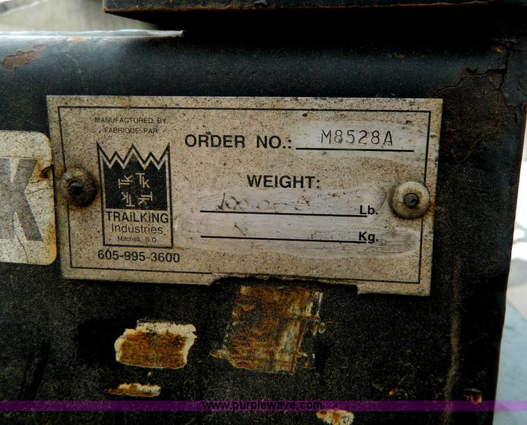 image for item G7706 2002 Trail King TK110HDG-483 triple axle lowboy trailer