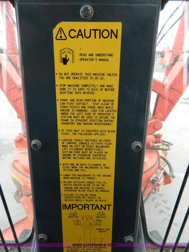 image for item G7722 1996 Galion 830B  motor grader