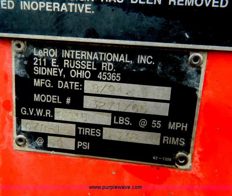 image for item G7723 1994 Leroi Q175DJE air compressor