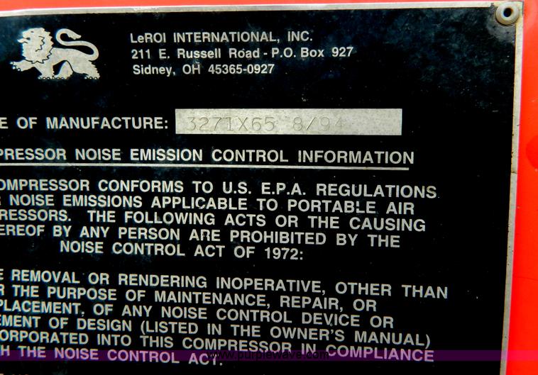 image for item G7723 1994 Leroi Q175DJE air compressor