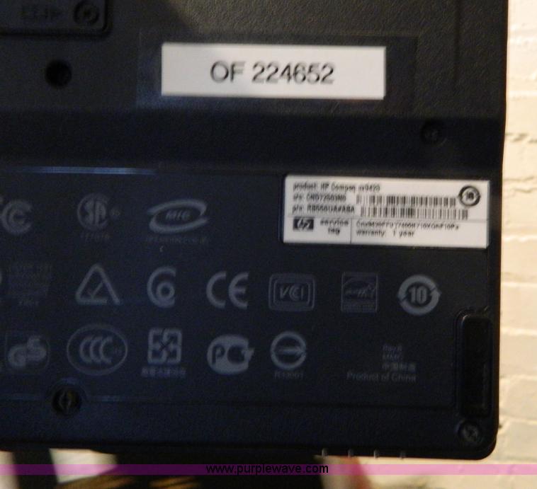 image for item W9132 2007 HP NX9420 laptop computer