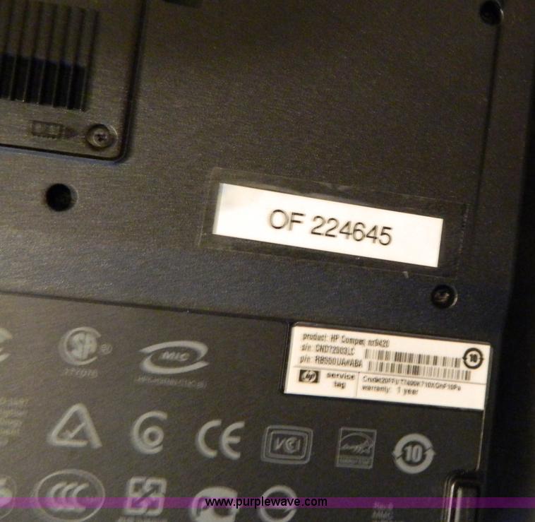 image for item W9139 2007 HP NX9420 laptop computer