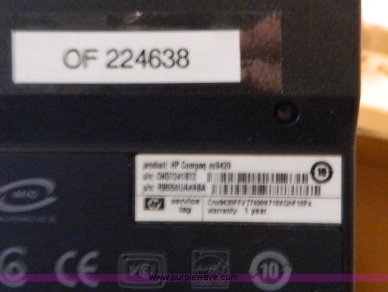 image for item W9146 2007 HP NX9420 laptop computer
