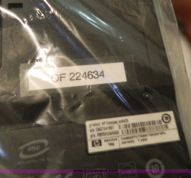 image for item W9150 2007 HP NX9420 laptop computer