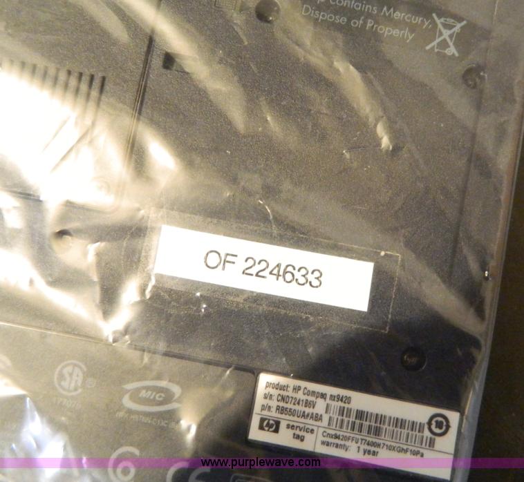 image for item W9151 2007 HP NX9420 laptop computer