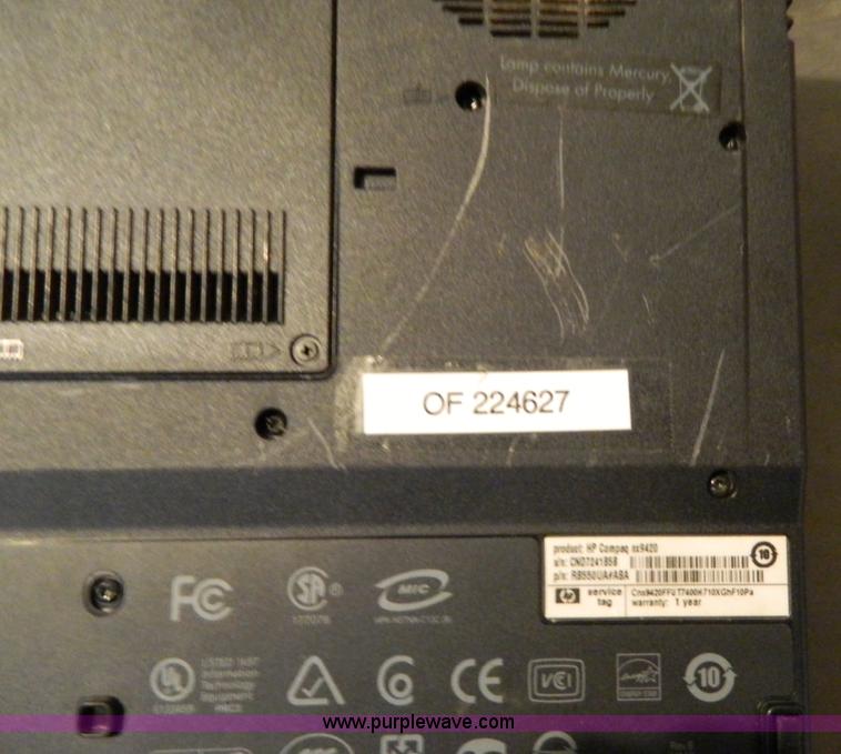image for item W9157 2007 HP NX9420 laptop computer