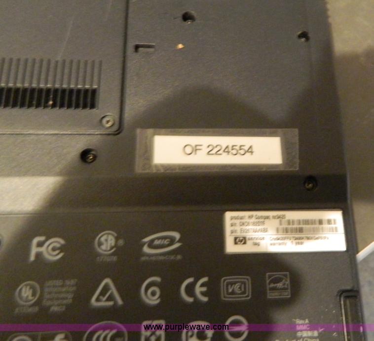 image for item W9170 2007 HP NX9420 laptop computer