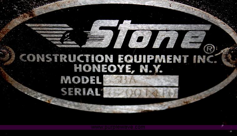 image for item W9482 2001 Stone S38A vibratory plate compactor