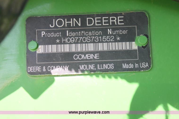 image for item E8451 2009 John Deere 9770 STS combine