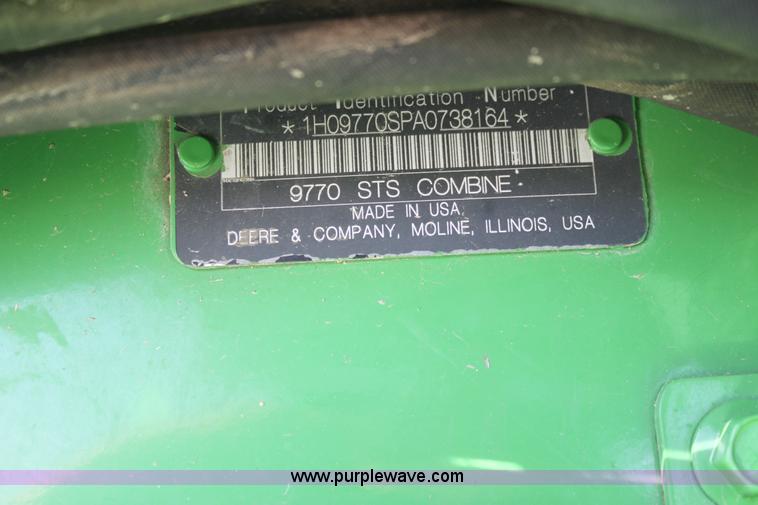 image for item E8452 2010 John Deere 9770 STS combine