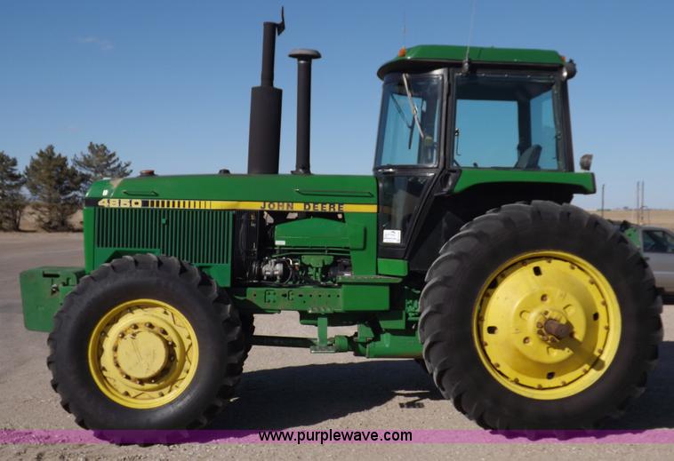 image for item F6427 1988 John Deere 4850 MFWD tractor